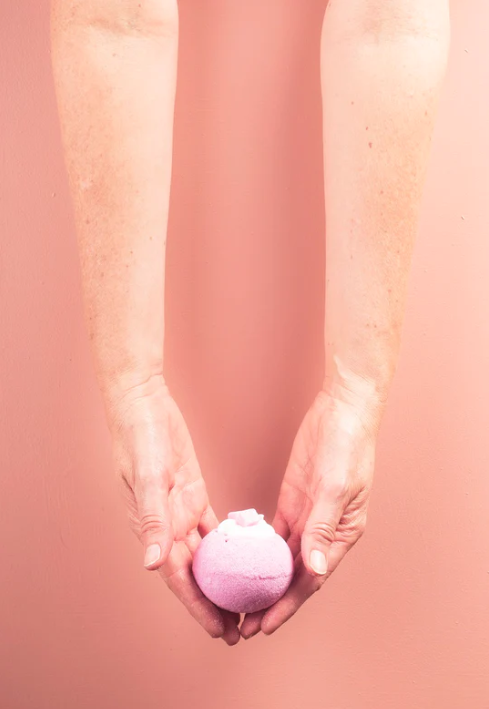 Raspberry Marshmallow Bath Bomb